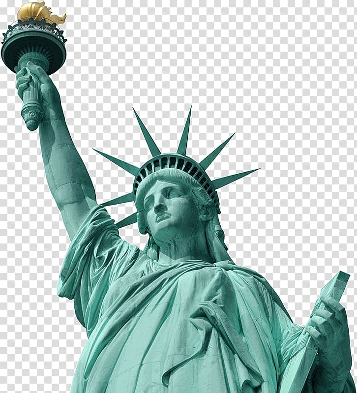 Statue of Liberty Ellis Island Battery Park New York Harbor, statue of liberty transparent background PNG clipart