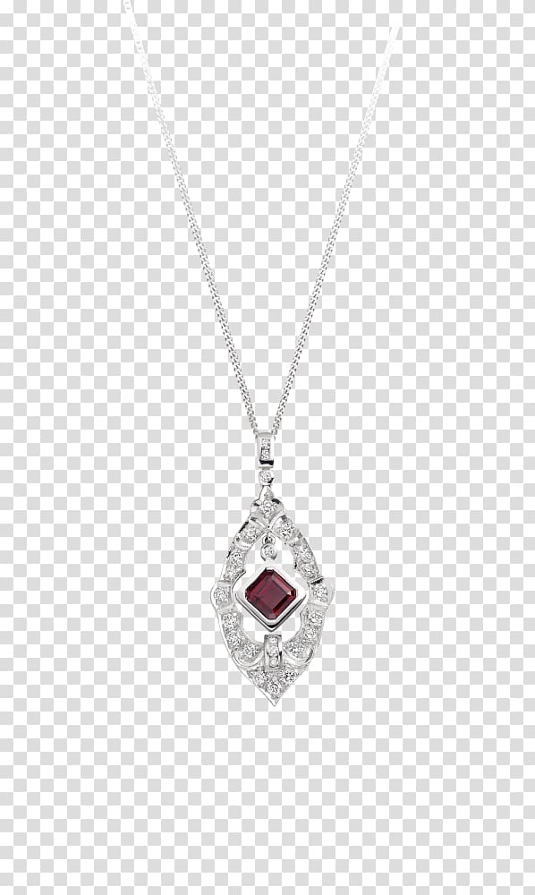 Locket Necklace Ruby Body Jewellery, religious style chandelier transparent background PNG clipart