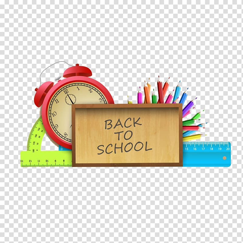 Back To School , Student First day of school , School supplies learning transparent background PNG clipart