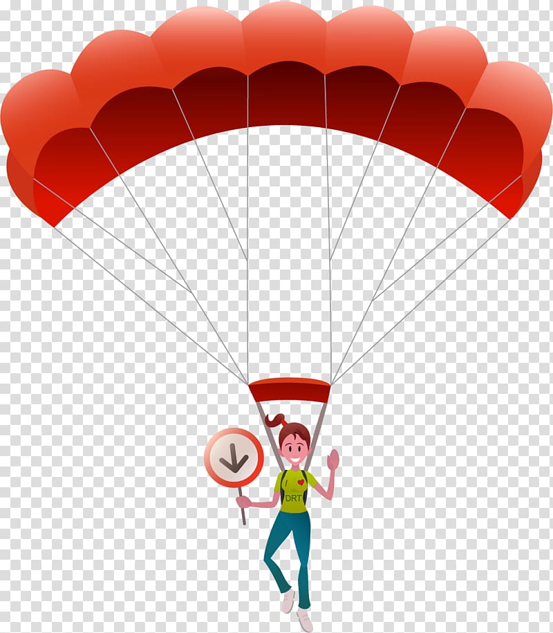 Parachute Parachuting Windsport Hot air balloon Air sports, parachute transparent background PNG clipart