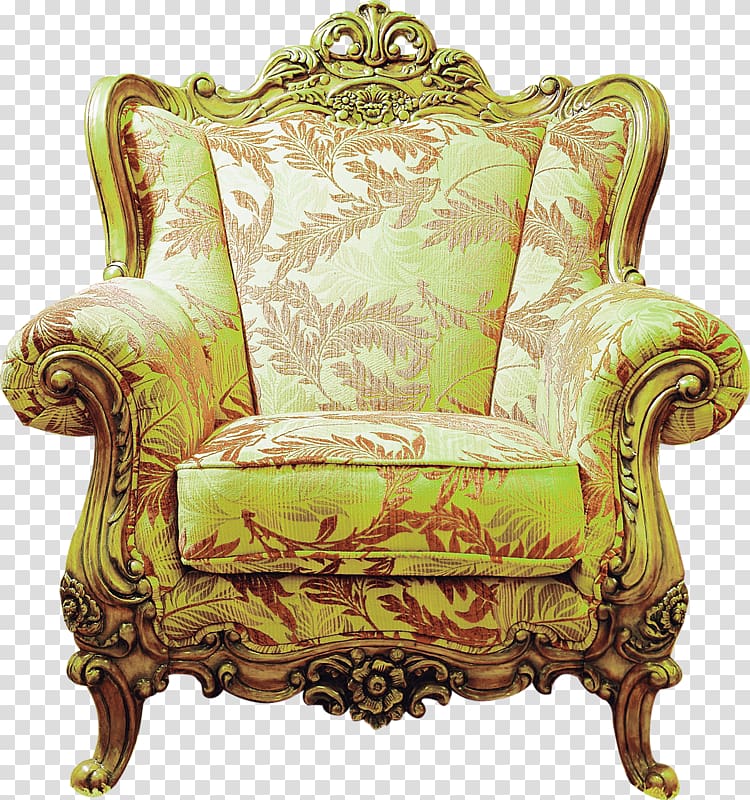 Chair Furniture Couch , Continental Jin Huanghuang distinguished seat transparent background PNG clipart
