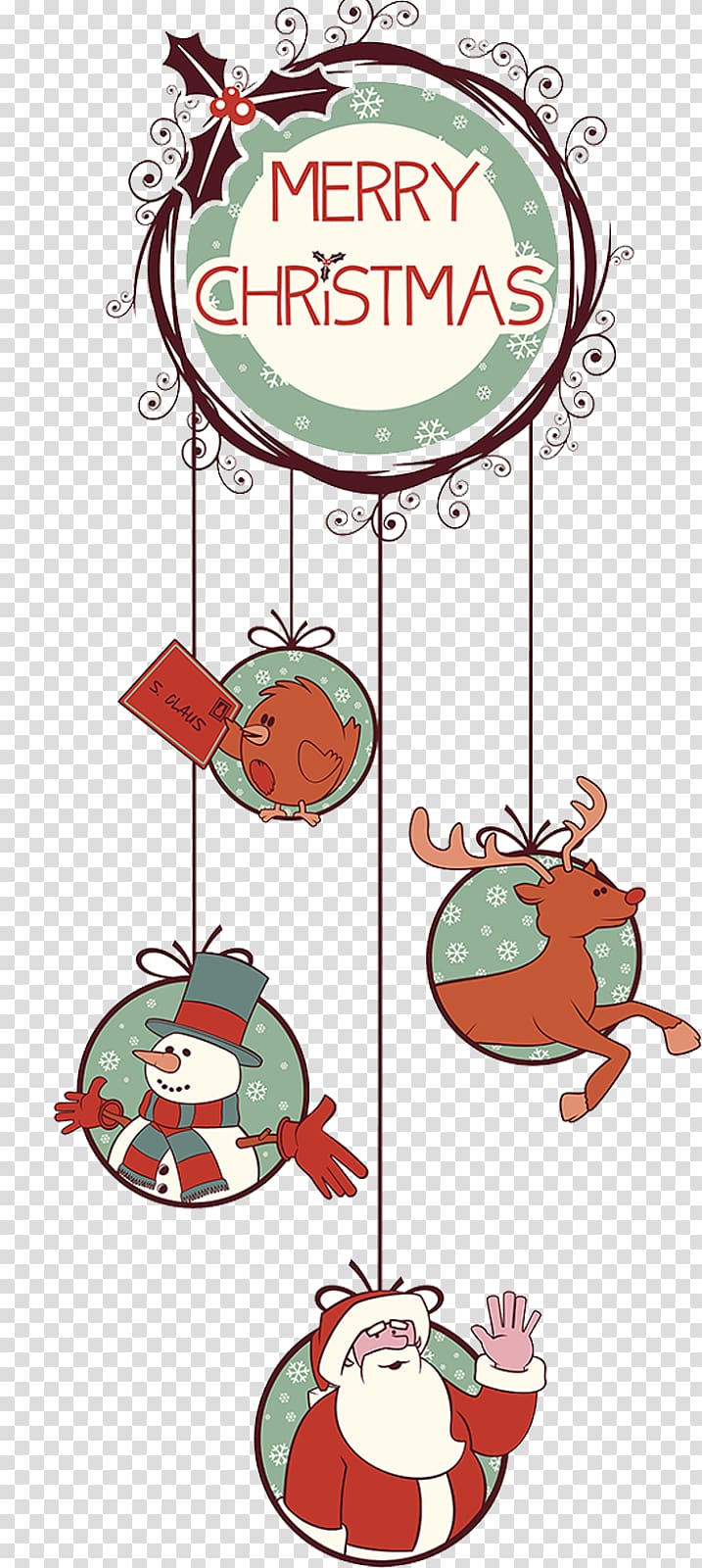 Christmas tree Christmas ornament , new year decoration poster transparent background PNG clipart