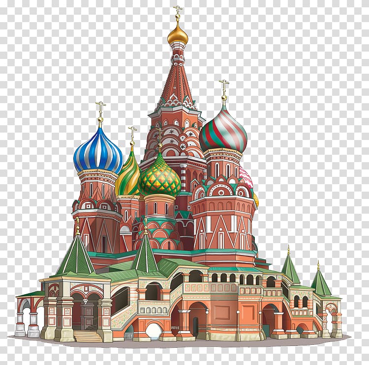 Saint Basil\'s Cathedral Tsar Bell Red Square Church, Cathedral transparent background PNG clipart