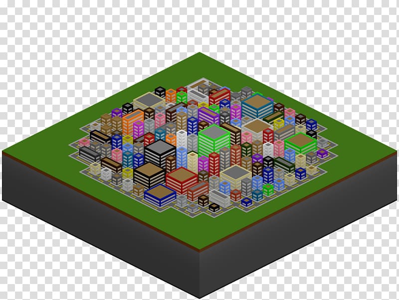 Minecraft City map Mod Grid plan, minecraft world end transparent background PNG clipart