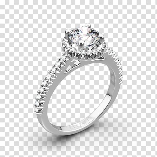 Engagement ring Wedding ring Princess cut Diamond cut, ring halo transparent background PNG clipart