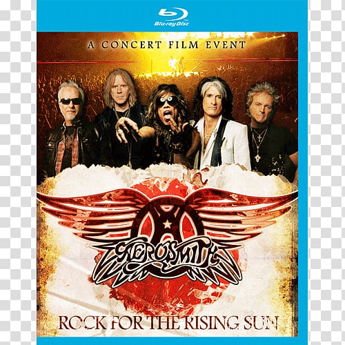 Blu-ray disc Aerosmith Rock for the Rising Sun Music DVD, aerosmith transparent background PNG clipart