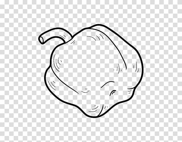 Yellow pepper Drawing Bell pepper Food Coloring book, yellow pepper transparent background PNG clipart