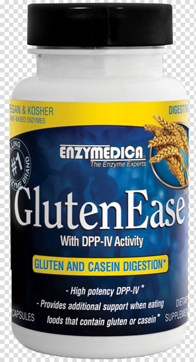 Dietary supplement Capsule Gluten Enzyme Digestion, Wheat Allergy transparent background PNG clipart