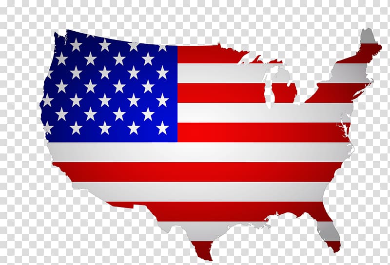 Florida Flag of the United States Map, Creative American flag Map transparent background PNG clipart