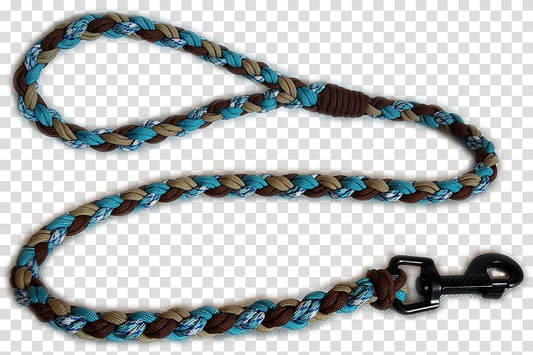 Bead Turquoise Bracelet Leash Chain, chain transparent background PNG clipart