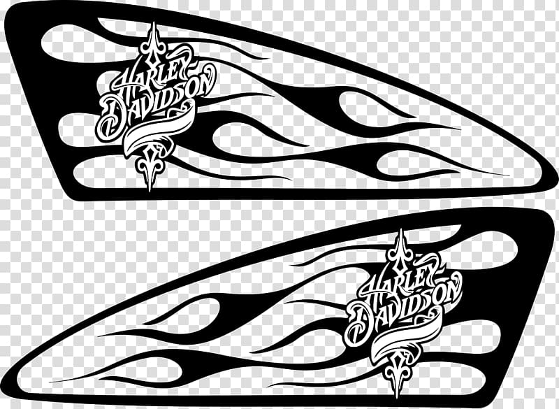 Harley-Davidson Motorcycle Airbrush Decal Fuel tank, stencil transparent background PNG clipart