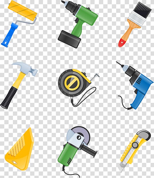 assorted-color hand tool , Building Tool , Construction Tools icon material transparent background PNG clipart