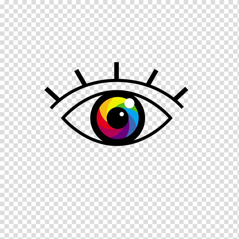 Eye Logo Icon, Flat eye transparent background PNG clipart
