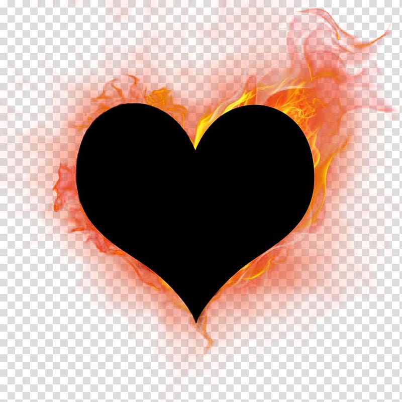 burning heart transparent background PNG clipart