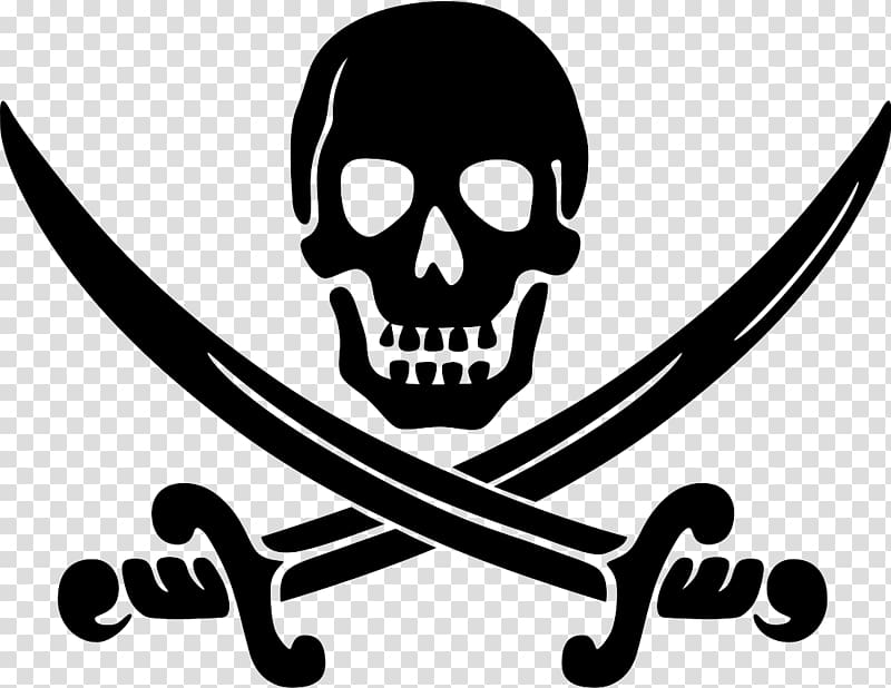 Piracy Jolly Roger , Pirate transparent background PNG clipart