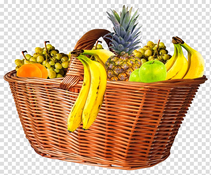 variety of fruits in basket art, Fruit , Fruit Basket transparent background PNG clipart