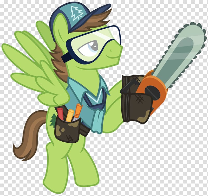 Applejack My Little Pony Horse, chainsaw transparent background PNG clipart