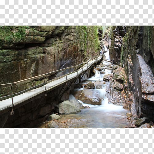 Franconia Notch Mount Flume The Flume Waterfall, park transparent background PNG clipart