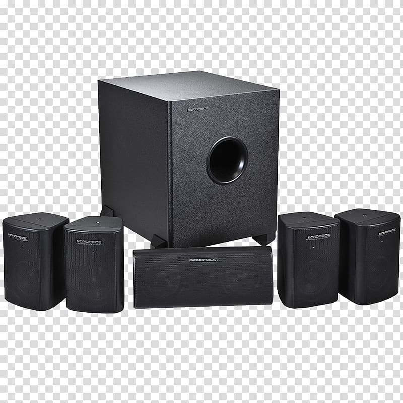 Loudspeaker 5.1 surround sound Home Theater Systems Monoprice 8247, surround transparent background PNG clipart
