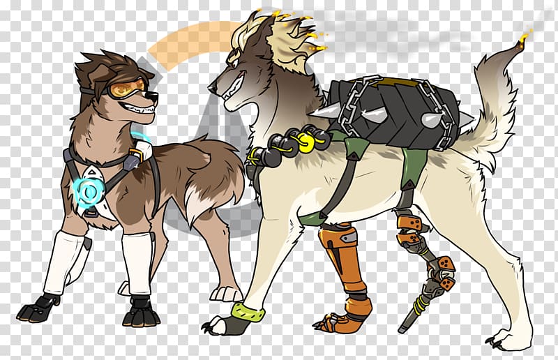 Characters of Overwatch Tracer Widowmaker Dog, Dog transparent background PNG clipart