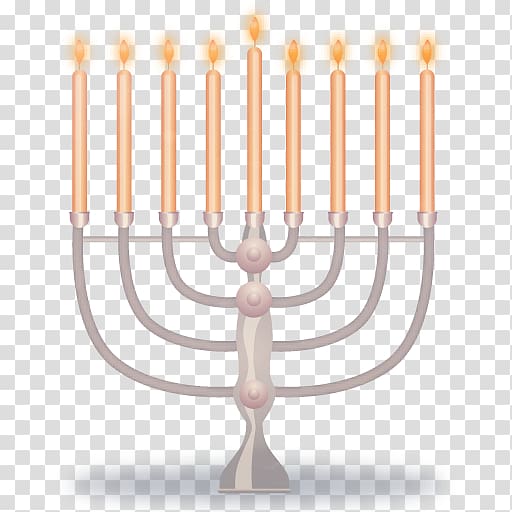 Hanukkah Menorah Icon, candle transparent background PNG clipart
