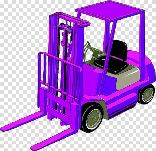 Forklift Computer Icons , Purple Truck transparent background PNG clipart