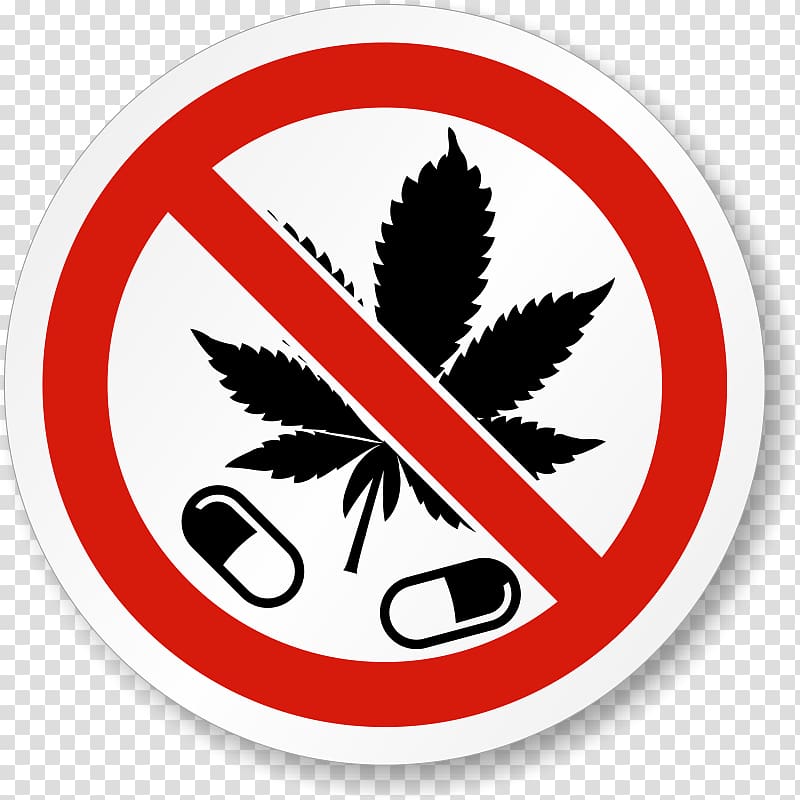 No to cannabis signage illustration, Drug Sign Symbol, Drugs transparent background PNG clipart