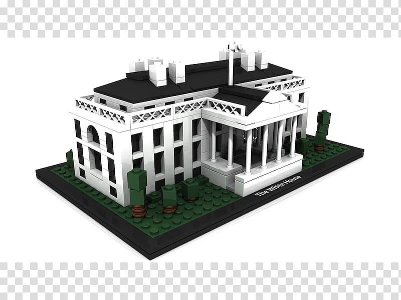 LEGO 21006 Architecture The White House Set Lego House Lego Architecture Toy, toy transparent background PNG clipart