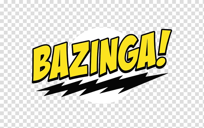 bazinga! text overlay, Sheldon Cooper Penny Leonard Hofstadter Logo BIGBANG, the big bang theory transparent background PNG clipart