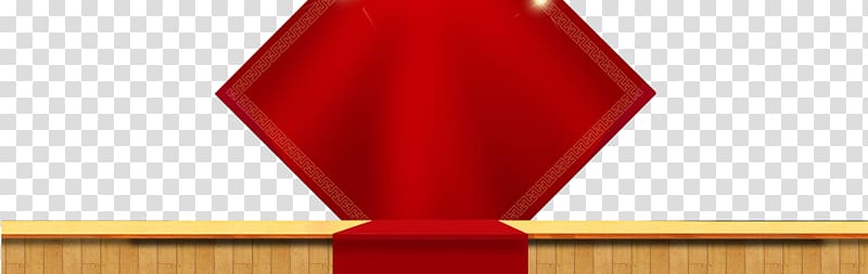 Table Chair Angle, Red diamond-shaped yellow board transparent background PNG clipart