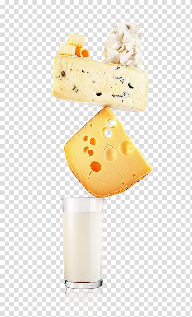 Milk Cattle Cheese Dairy product Food, Cheese stack up transparent background PNG clipart