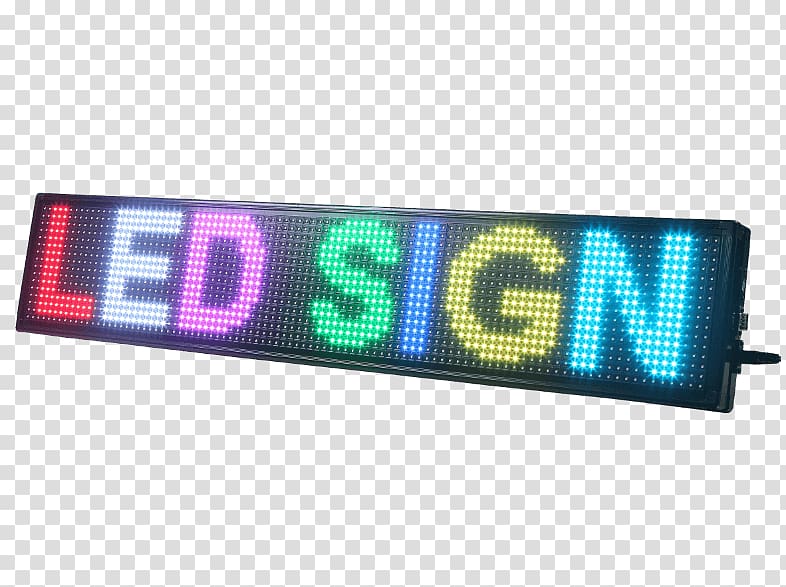 Light-emitting diode LED display Display device Signage, light transparent background PNG clipart
