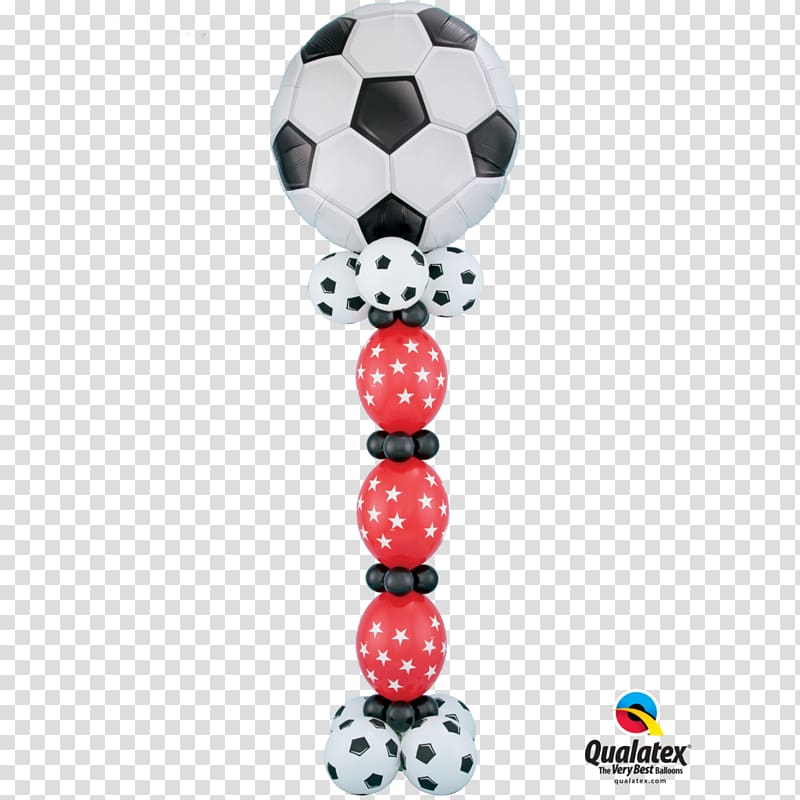 Celebrations Balloon Company Birthday Toy balloon Football, column markers transparent background PNG clipart