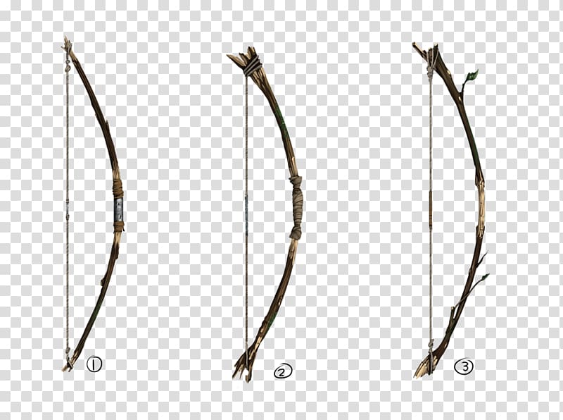 Concept art Bow and arrow Weapon, bow transparent background PNG clipart