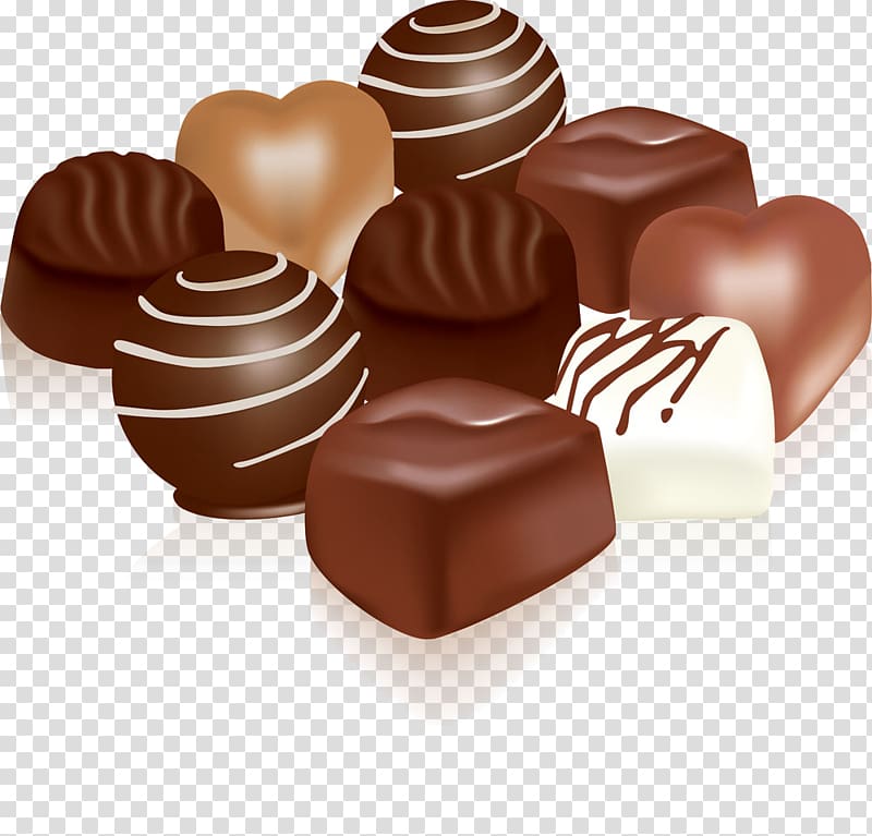 Chocolate balls Chocolate cake, 3d creative candy,Exquisite chocolate candy transparent background PNG clipart