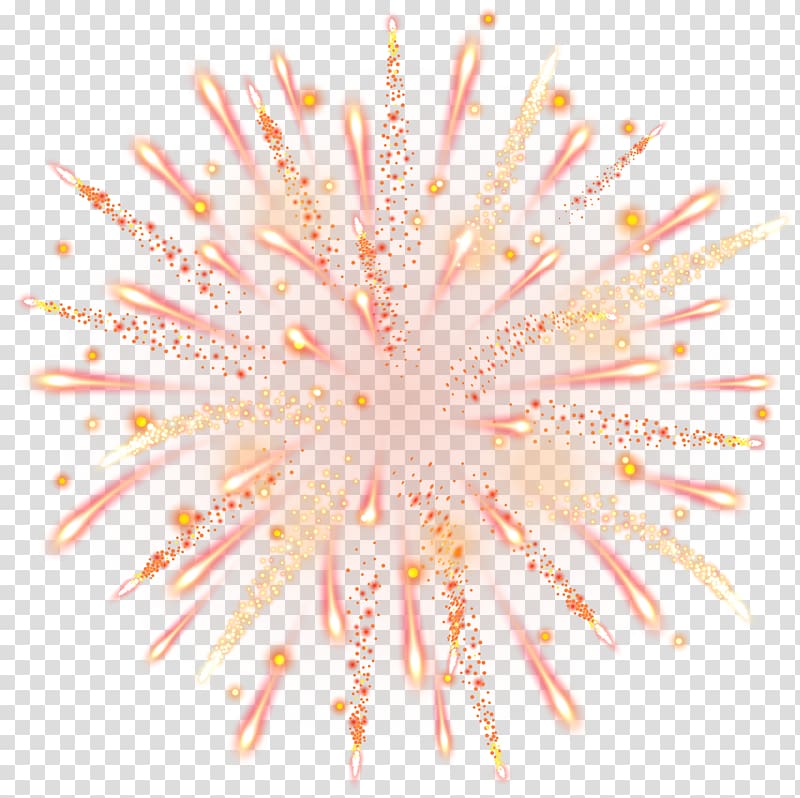 orange and yellow firework burst illustration, Firework transparent background PNG clipart