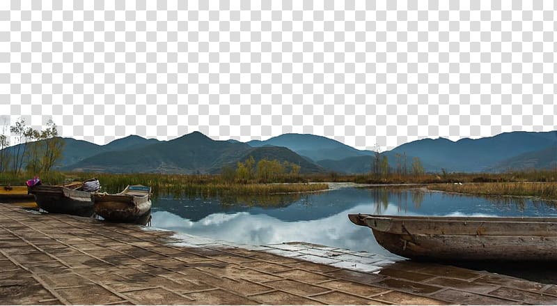 Lugu Lake Namtso Shore, Lugu Lake shore Zhu Caochuan transparent background PNG clipart