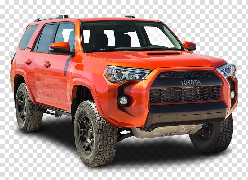 red Toyota SUV, 2015 Toyota 4Runner TRD Pro Toyota Tacoma Toyota Tundra Sport utility vehicle, Toyota TRD Pro Orange Hill Car transparent background PNG clipart
