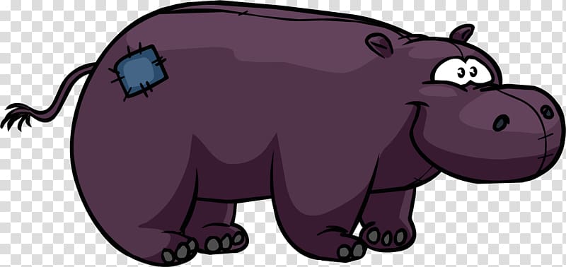 Club Penguin Entertainment Inc Hippopotamus, hippo transparent background PNG clipart