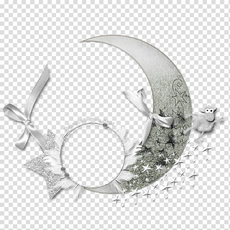 Border Flowers, moon transparent background PNG clipart