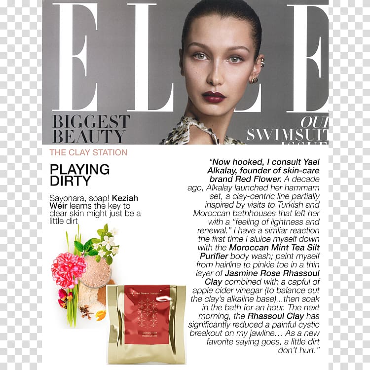 Bella Hadid Magazine Model Elle Harper's Bazaar, model transparent background PNG clipart