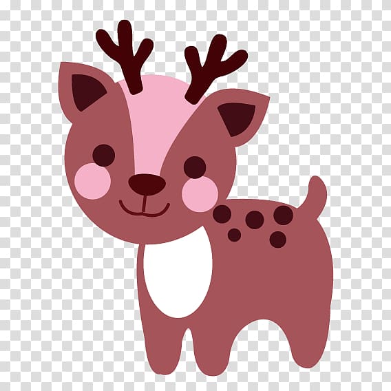 Reindeer Formosan sika deer Cartoon, Cartoon animals deer transparent background PNG clipart