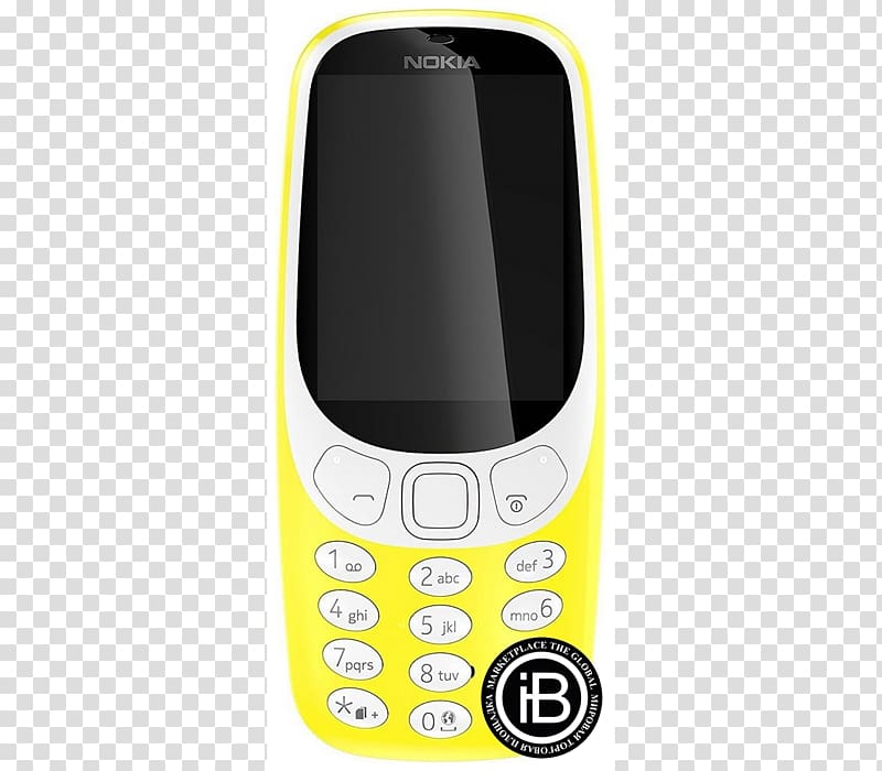 Nokia 3310 Dual SIM Yellow Accessories Nokia 105 (2017) Feature phone, Nokia 3310 transparent background PNG clipart