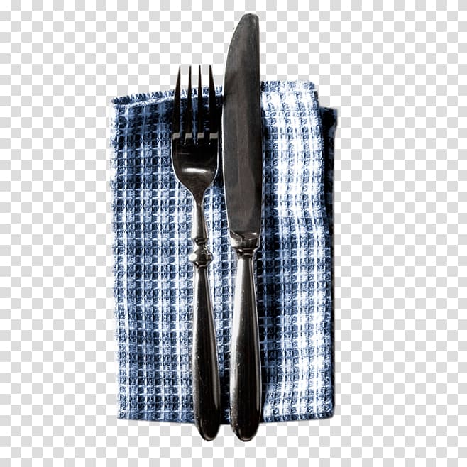 Knife Fork Tableware, Knife and fork tablecloth transparent background PNG clipart