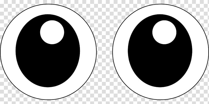 Brand White Black Circle, Frog Eyes transparent background PNG clipart