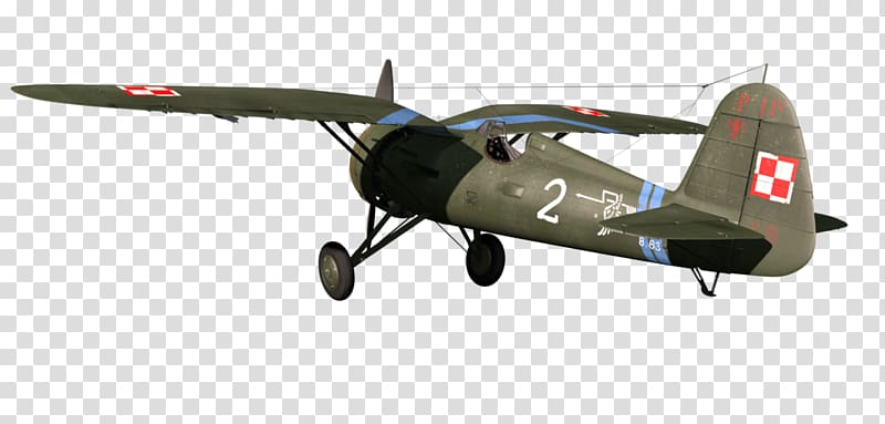 Fighter aircraft Airplane PZL P.11 Flight PZL-130 Orlik, Military aircraft transparent background PNG clipart