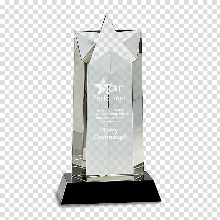 Trophy Crystal Award Engraving Commemorative plaque, Trophy transparent background PNG clipart