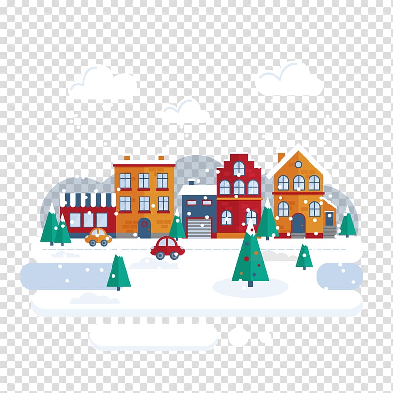 Flat design Illustration, Snow illustration transparent background PNG clipart