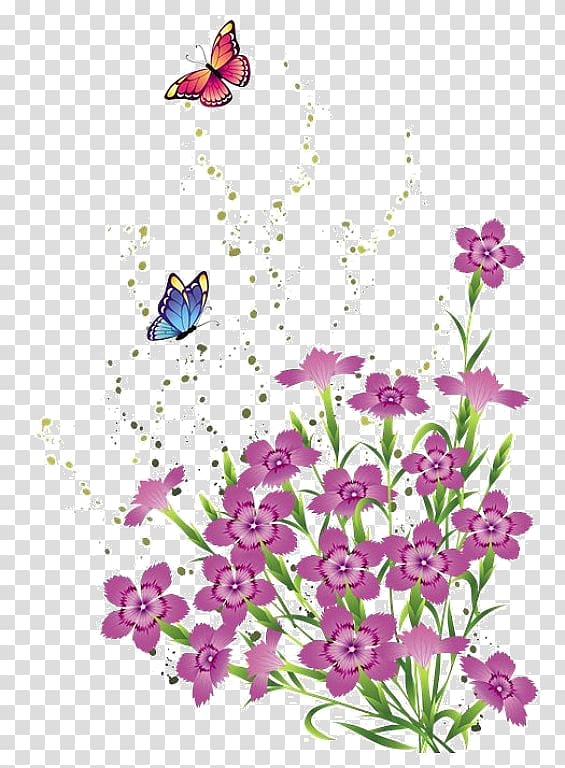 Floral design Butterfly Flower , butterfly transparent background PNG clipart