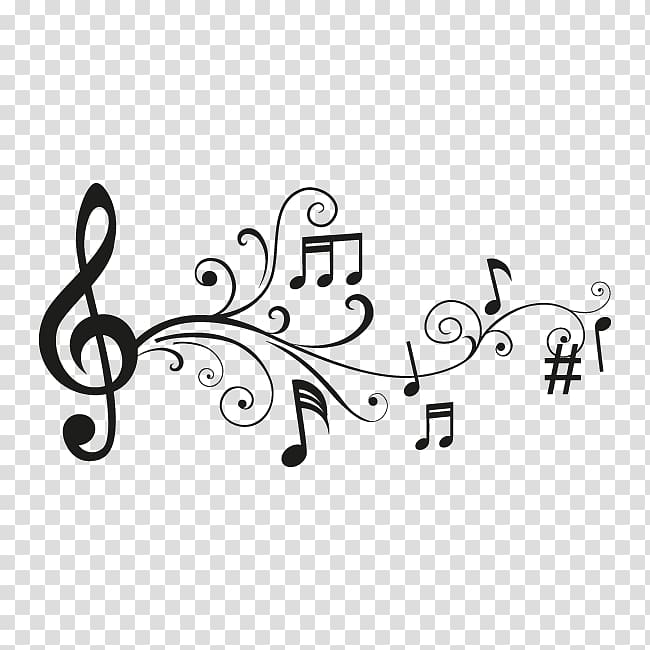 Musical note Drawing Staff Musical theatre, color banners material transparent background PNG clipart